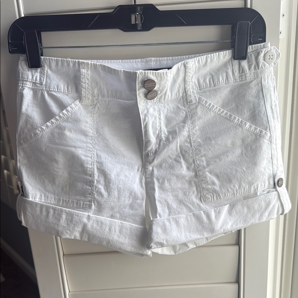 Sanctuary White Jean Shorts Casual Summer Style